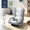 Best Choice Products 360-Degree Swivel Gaming Floor Chair w/ Armrest Handles, Foldable Adjustable Back